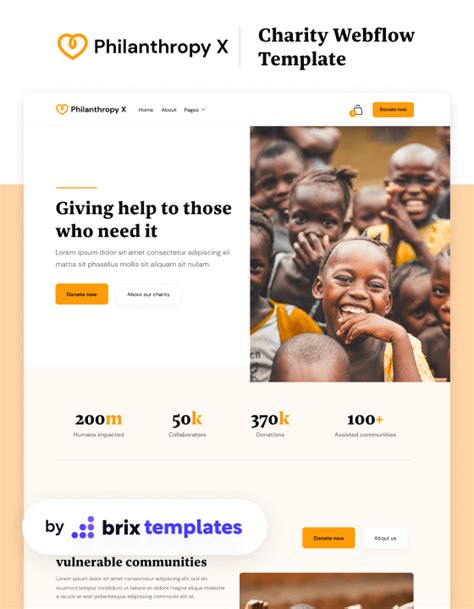 charity site templates|Philanthropy X .